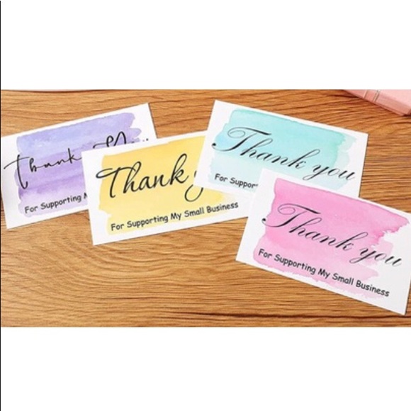 *LAST* NEW Poshmark Packages "Thank You" Gift Wrap Set  ~ 140 Pc Cards 4 Designs - Picture 6 of 8